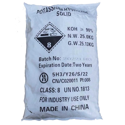 90% CAS Kaliumhydroxid-Flocken 1310-58-3 25tons pro Behälter 20feet