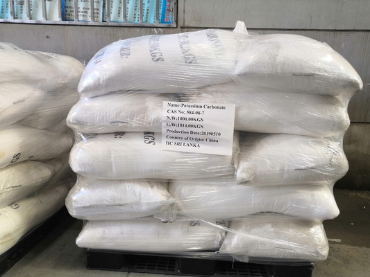 Granuliertes aktives Karbonat CAS des Kaliumcarbonats-K2CO3 584 08 7 Weiß-Farbe